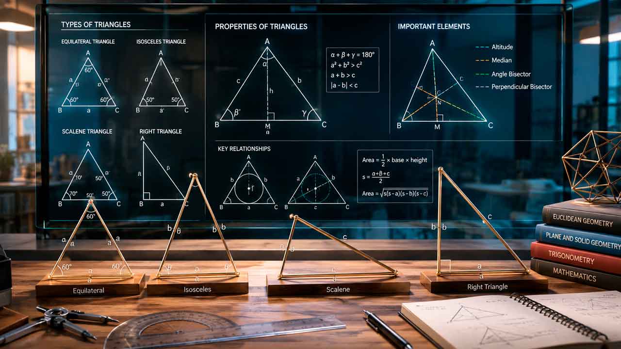 Propiedades de los triángulos: definición, reglas y clasificación 1 Propiedades De Los Triangulos
