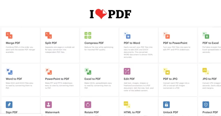 iLovePDF: herramienta gratis para editar archivos PDF