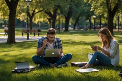 Estudiantes Universitarios Gestionan Tiempo Libre Digital